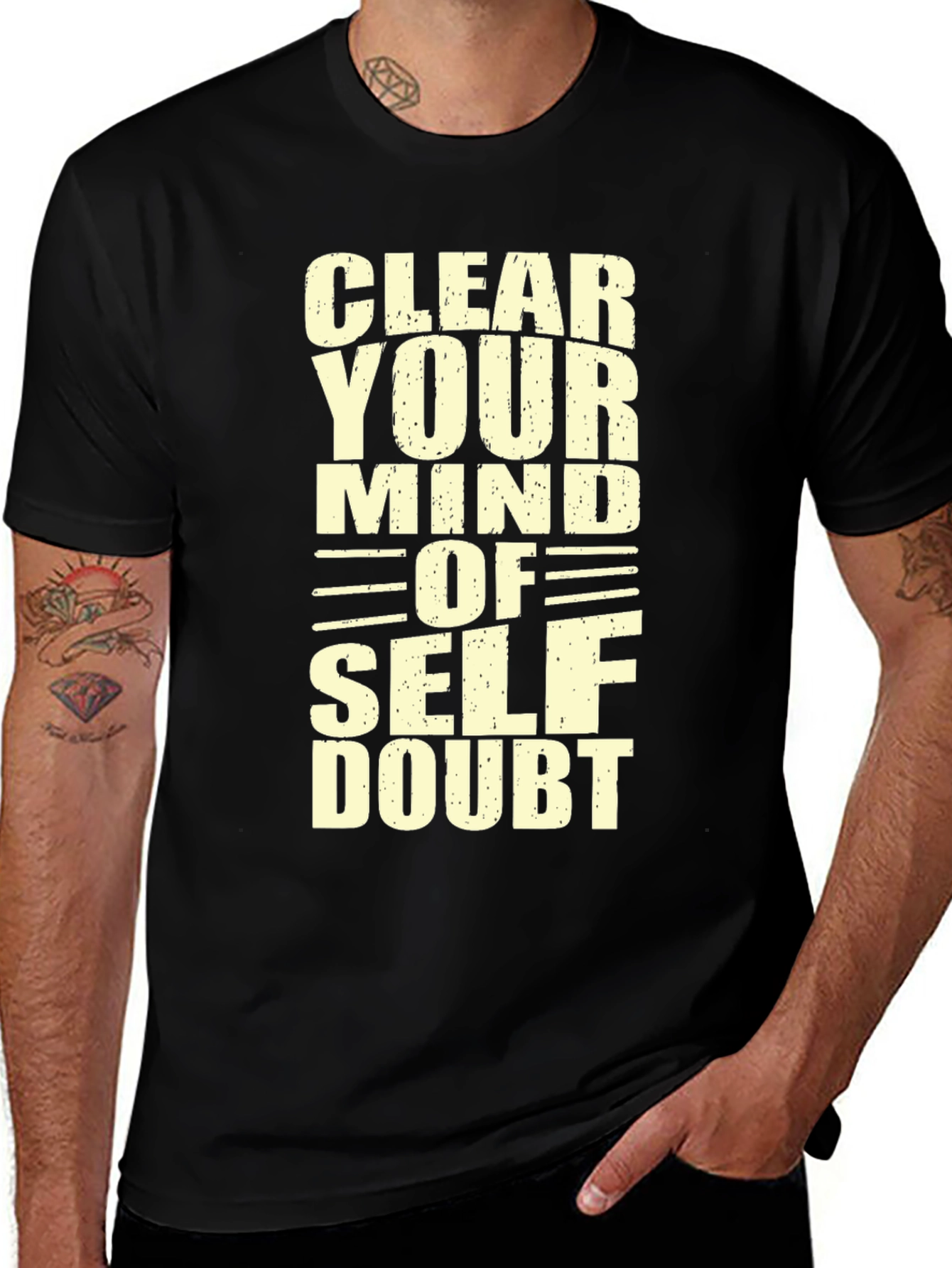 Variant 7 of Clear Your Mind T-Shirt - Motivational Graphic Tee