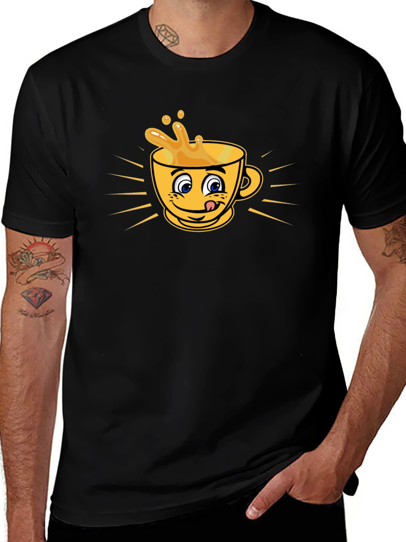 Variant 11 of Funny Coffee Cup Graphic Tee
