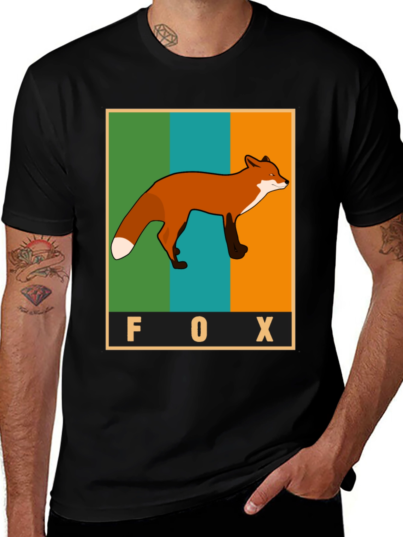 Variant 9 of Fox Graphic Print T-Shirt