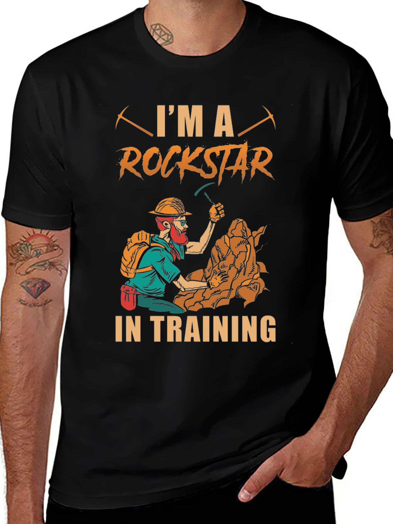Variant 17 of Rockstar in Training T-Shirt - Black
