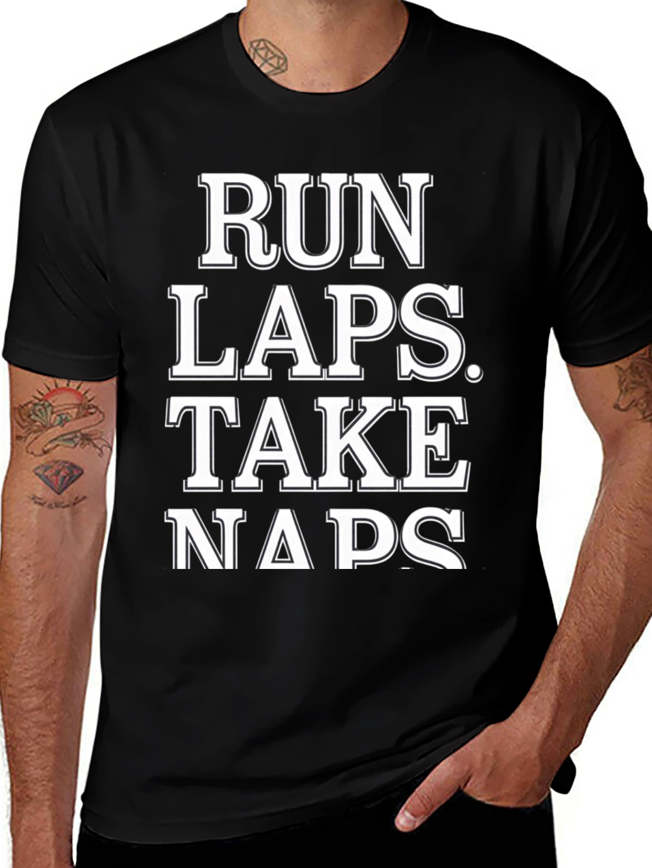 Variant 26 of Run Laps Take Naps Graphic Tee