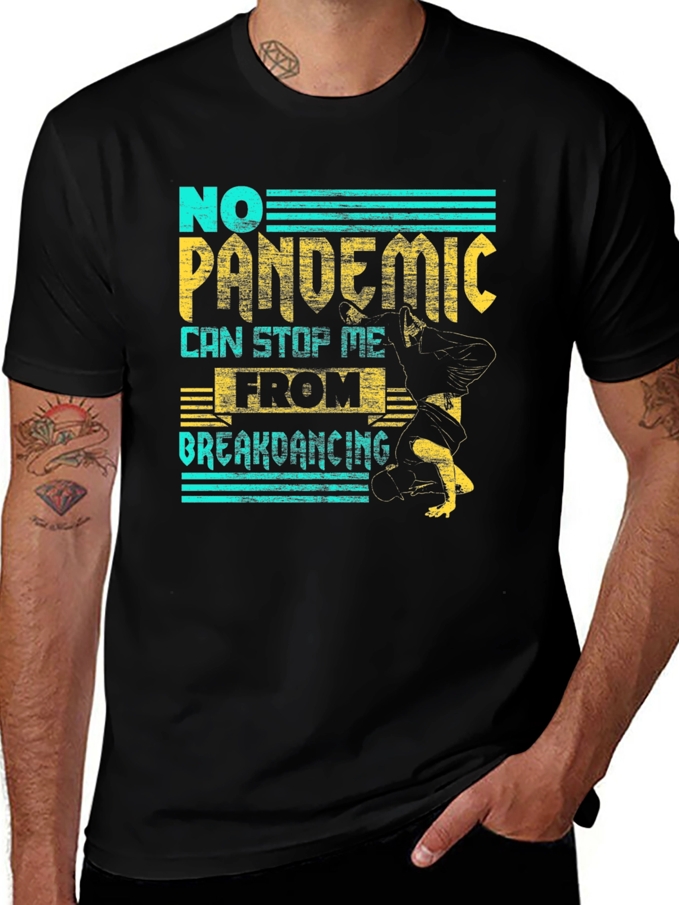 Variant 22 of No Pandemic Breakdancing Graphic Tee