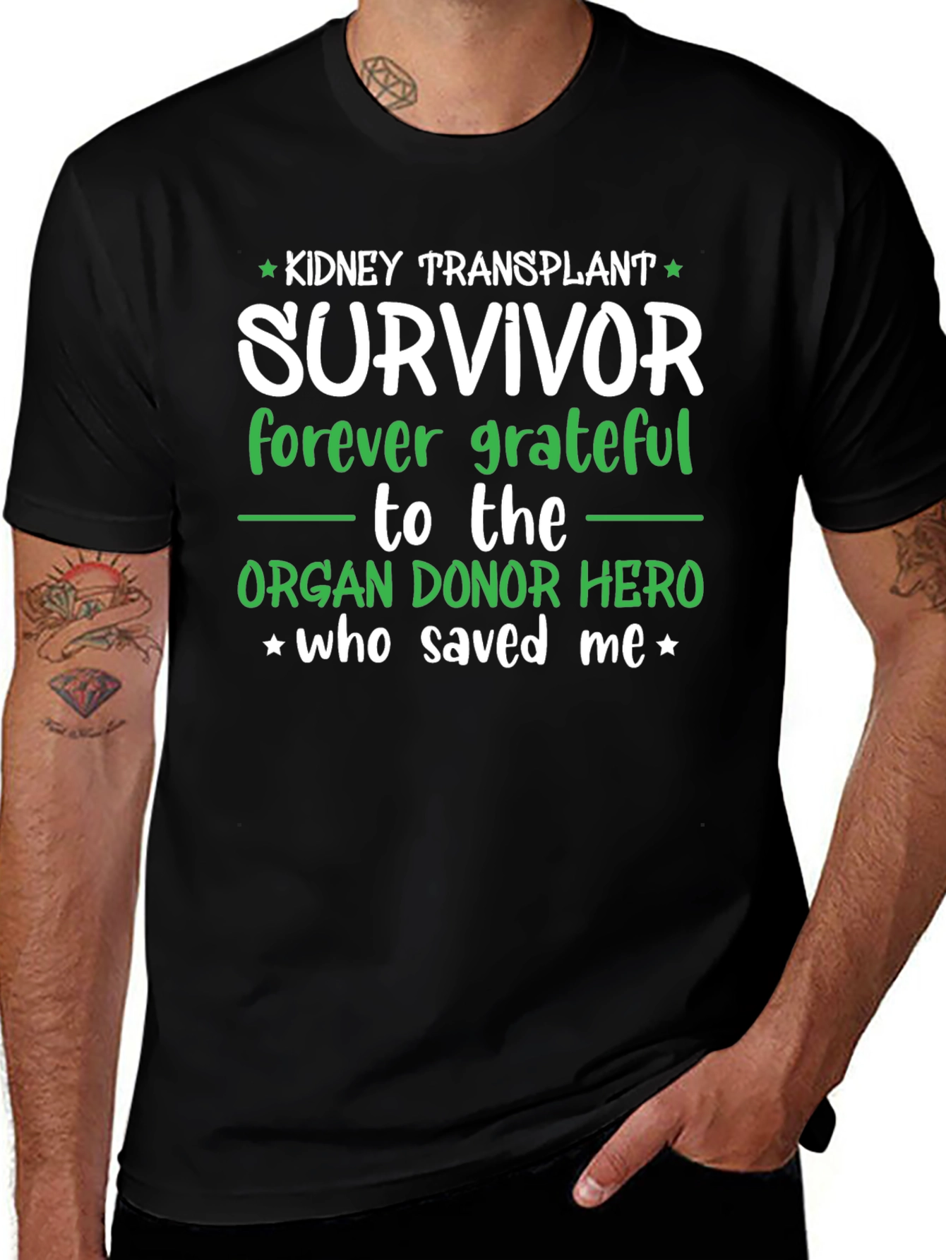 Variant 13 of Kidney Transplant Survivor T-Shirt - Organ Donor Hero Tee