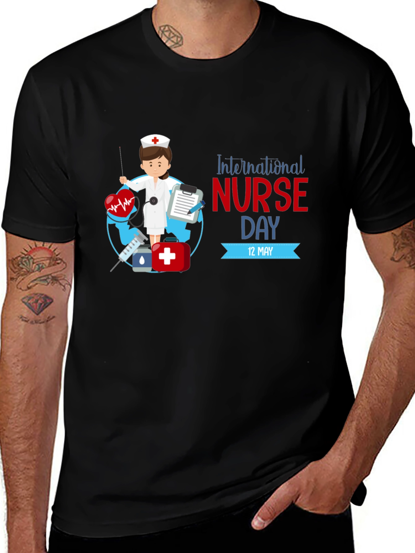 Variant 6 of International Nurse Day Graphic Tee