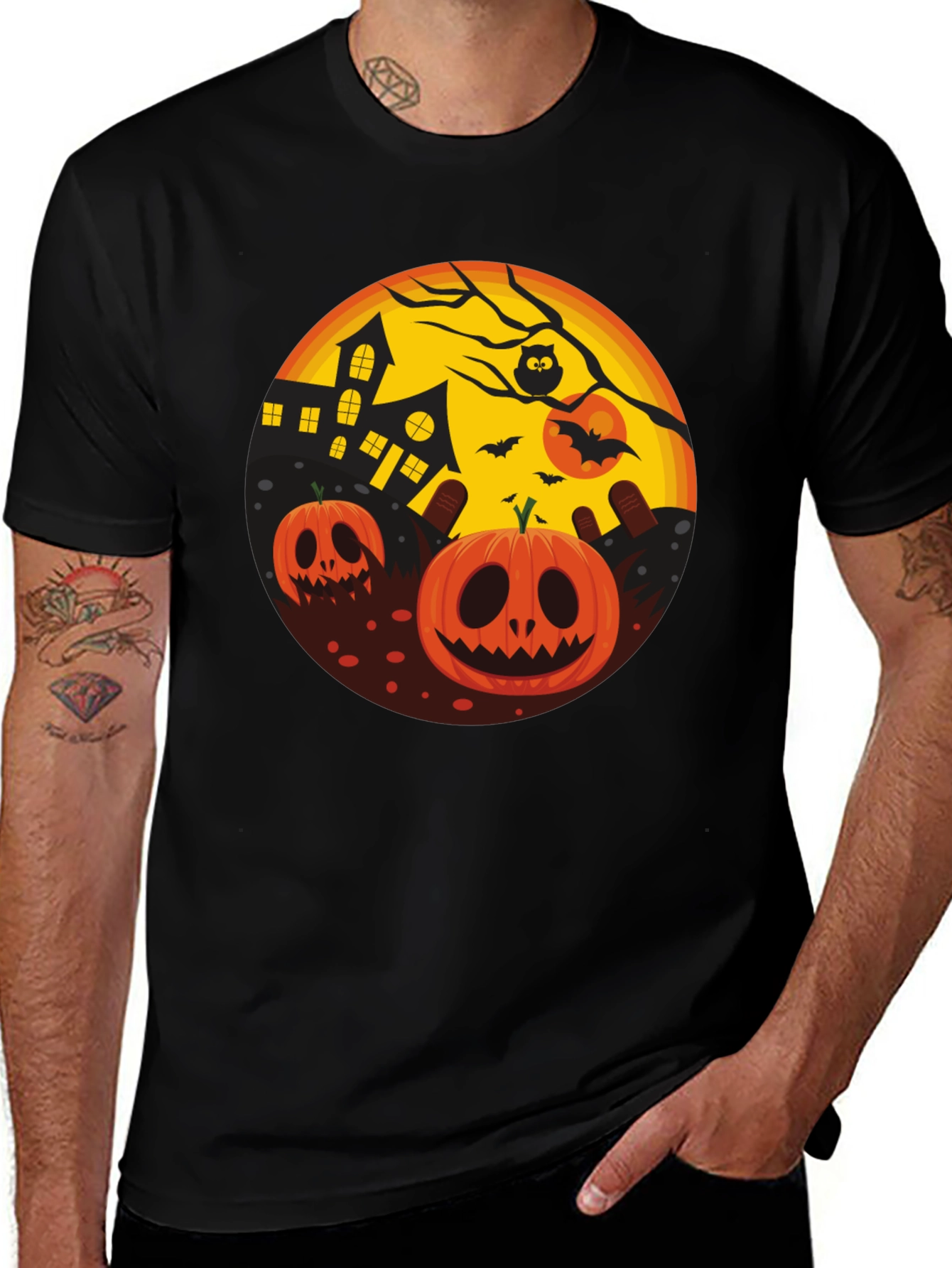 Variant 25 of Halloween Pumpkin T-Shirt - Spooky Season Tee