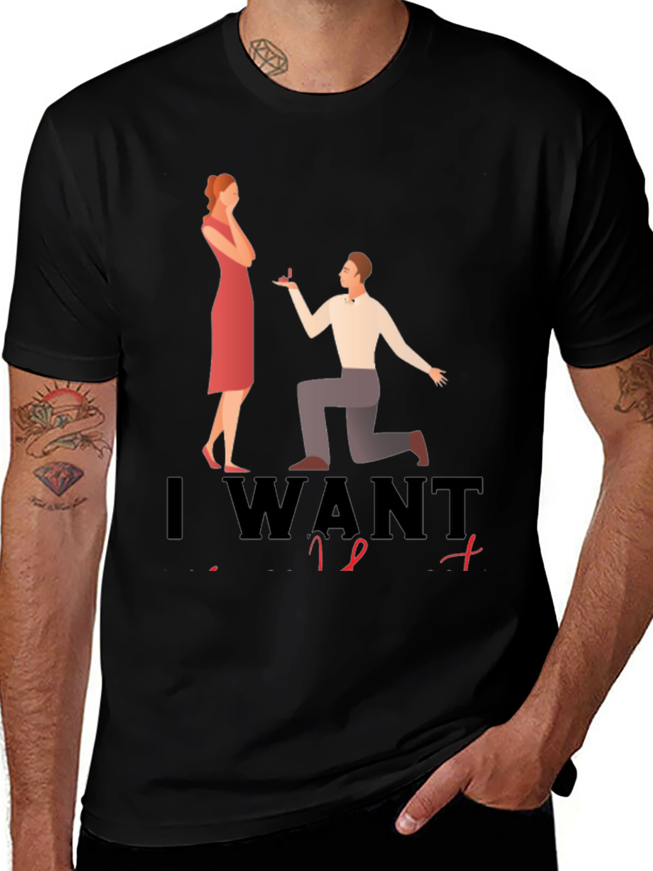 Variant 9 of Proposal Graphic Tee - I Want To Marry You