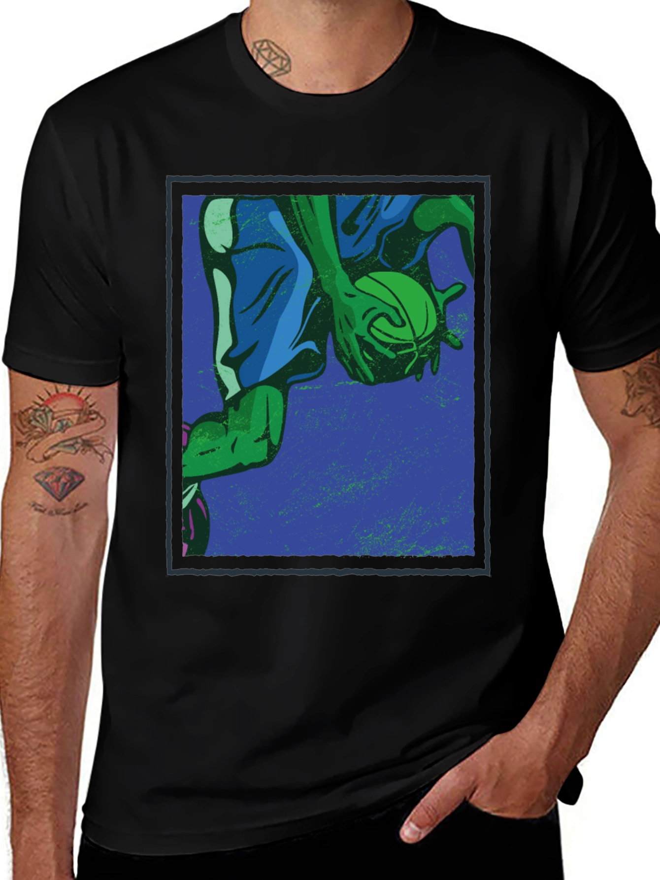 Variant 27 of Basketball Graphic T-Shirt - Cool Player Design