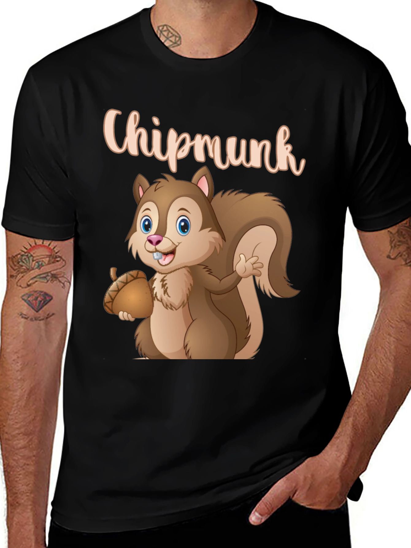 Variant 22 of Cute Chipmunk Cartoon T-Shirt