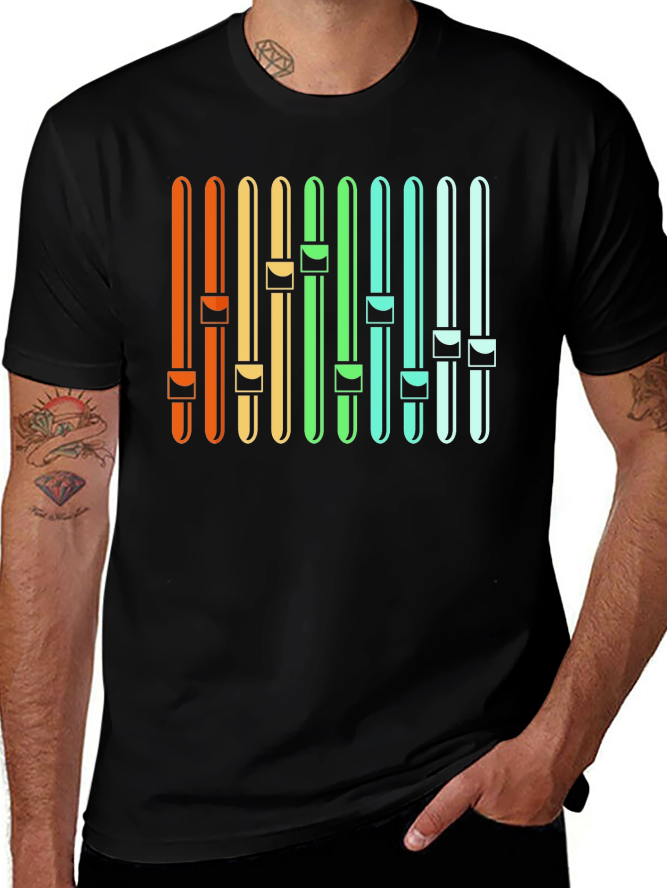 Variant 27 of Retro Music Mixer Graphic Tee