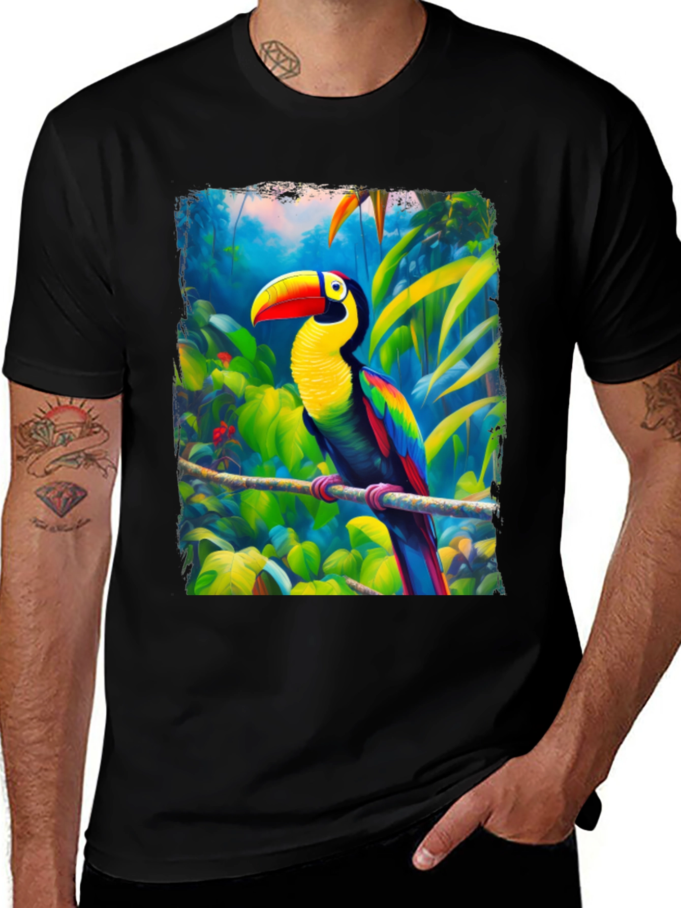 Variant 16 of Tropical Toucan Graphic T-Shirt