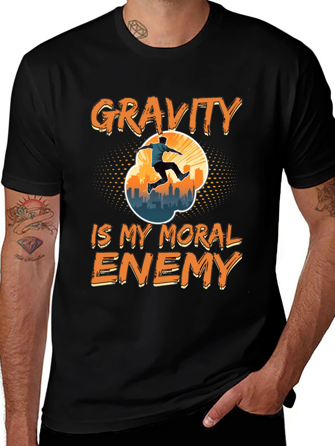 Variant 28 of Gravity Is My Moral Enemy T-Shirt