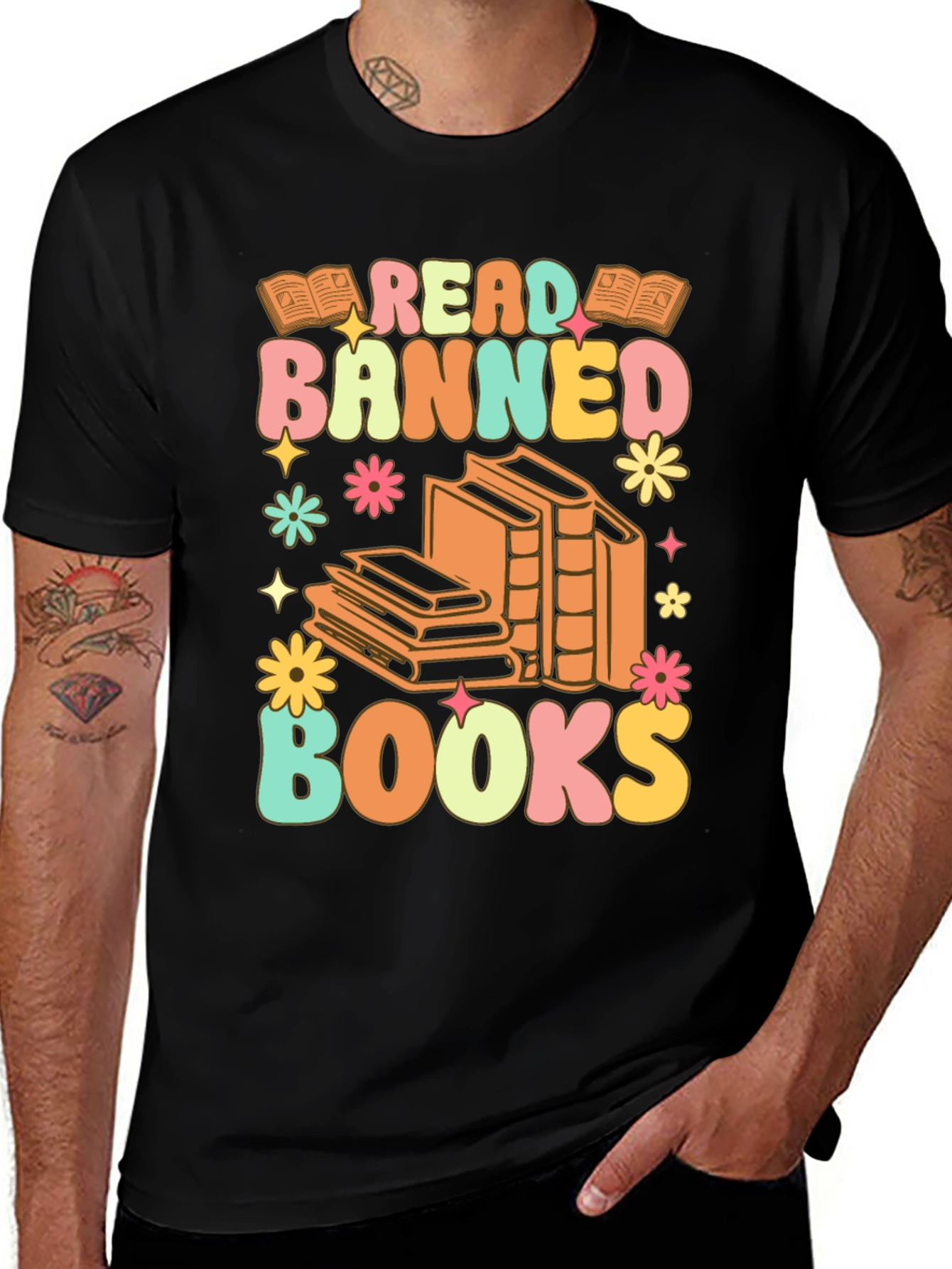 Variant 12 of Read Banned Books T-Shirt Retro Graphic Tee