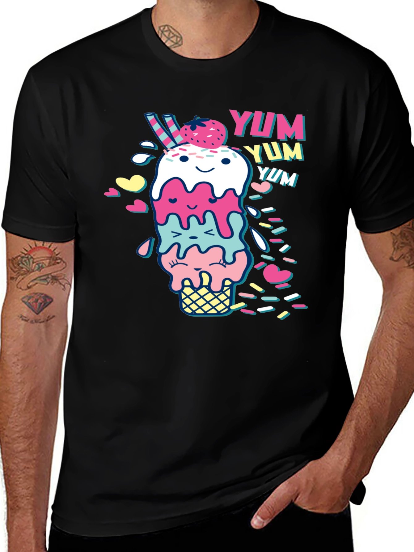 Yum! Ice Cream Graphic Tee - Unisex