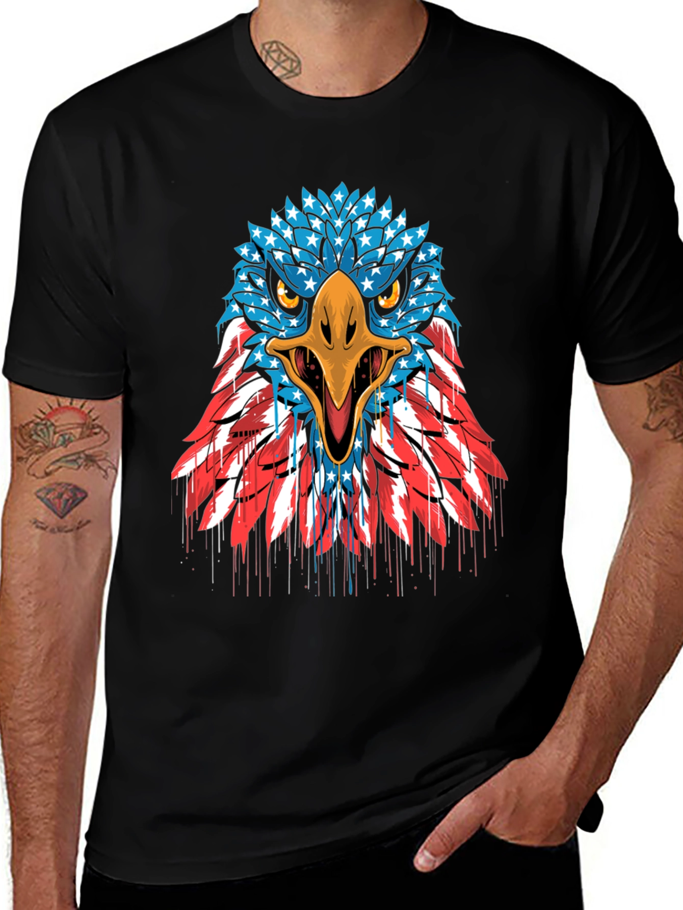 Variant 13 of American Eagle Graphic T-Shirt - Patriotic Design