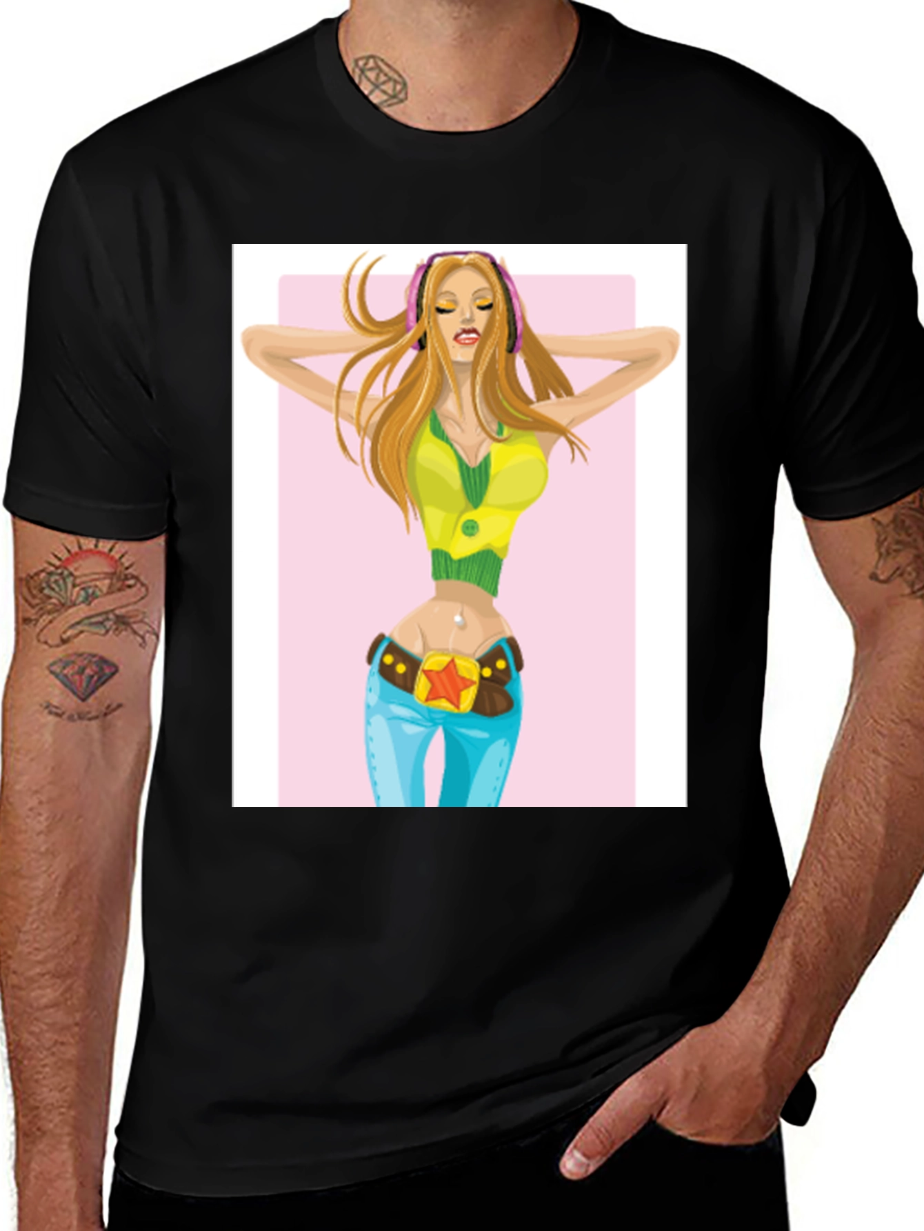 Variant 16 of Cartoon Girl T-Shirt