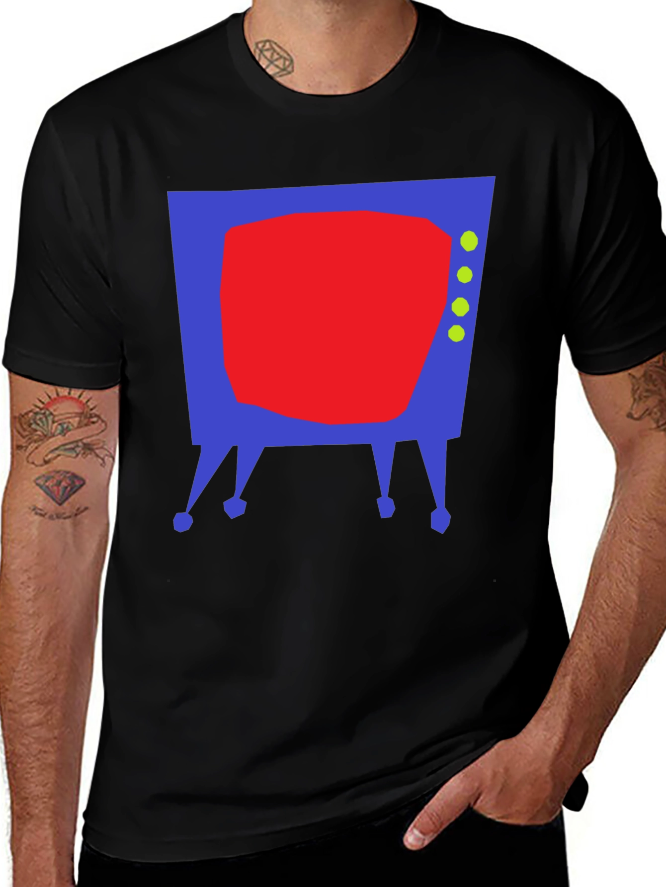 Variant 9 of Retro TV Graphic T-Shirt - Cool and Unique Design