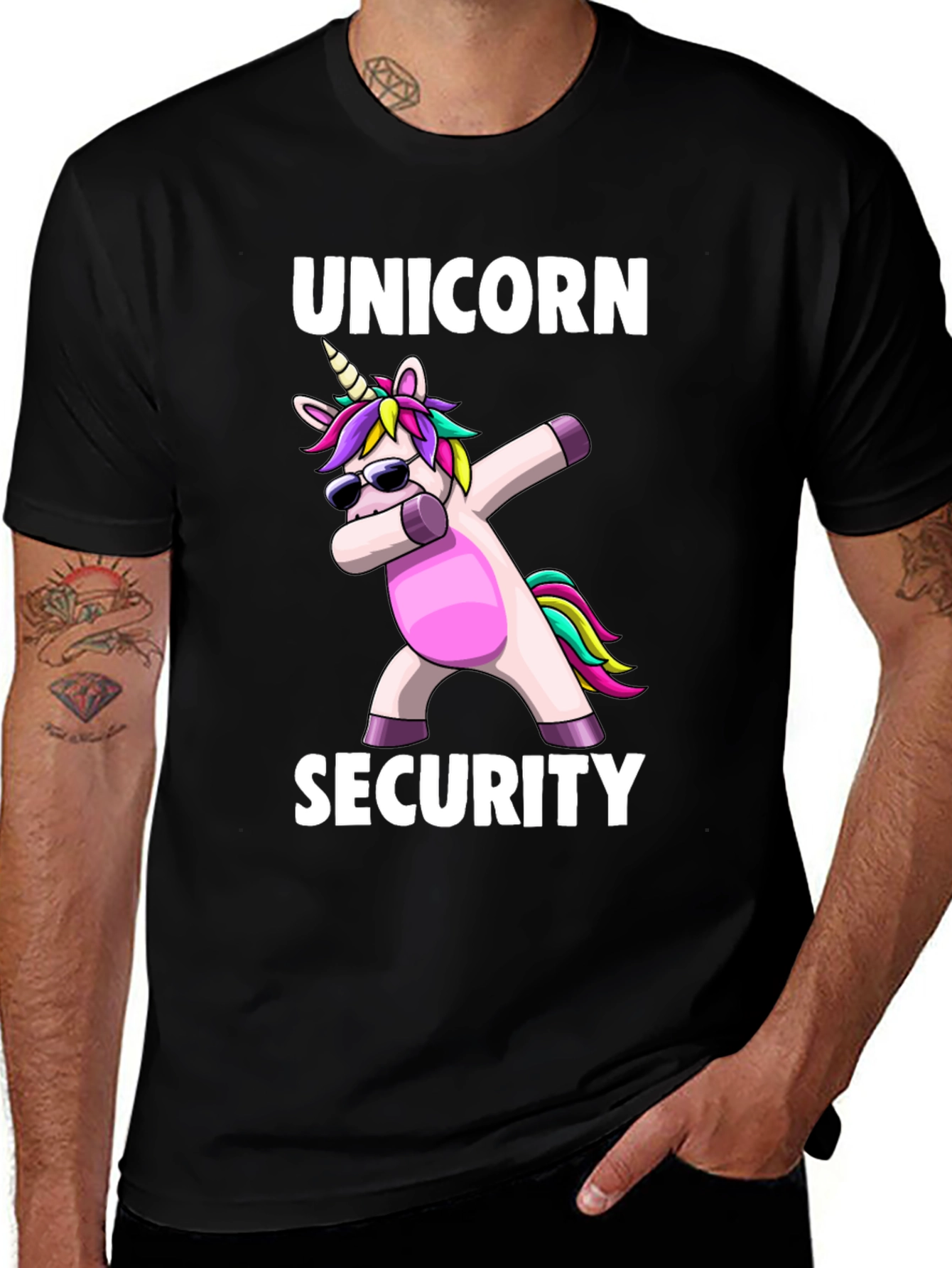 Variant 18 of Unicorn Security Dabbing T-Shirt - Fun & Unique
