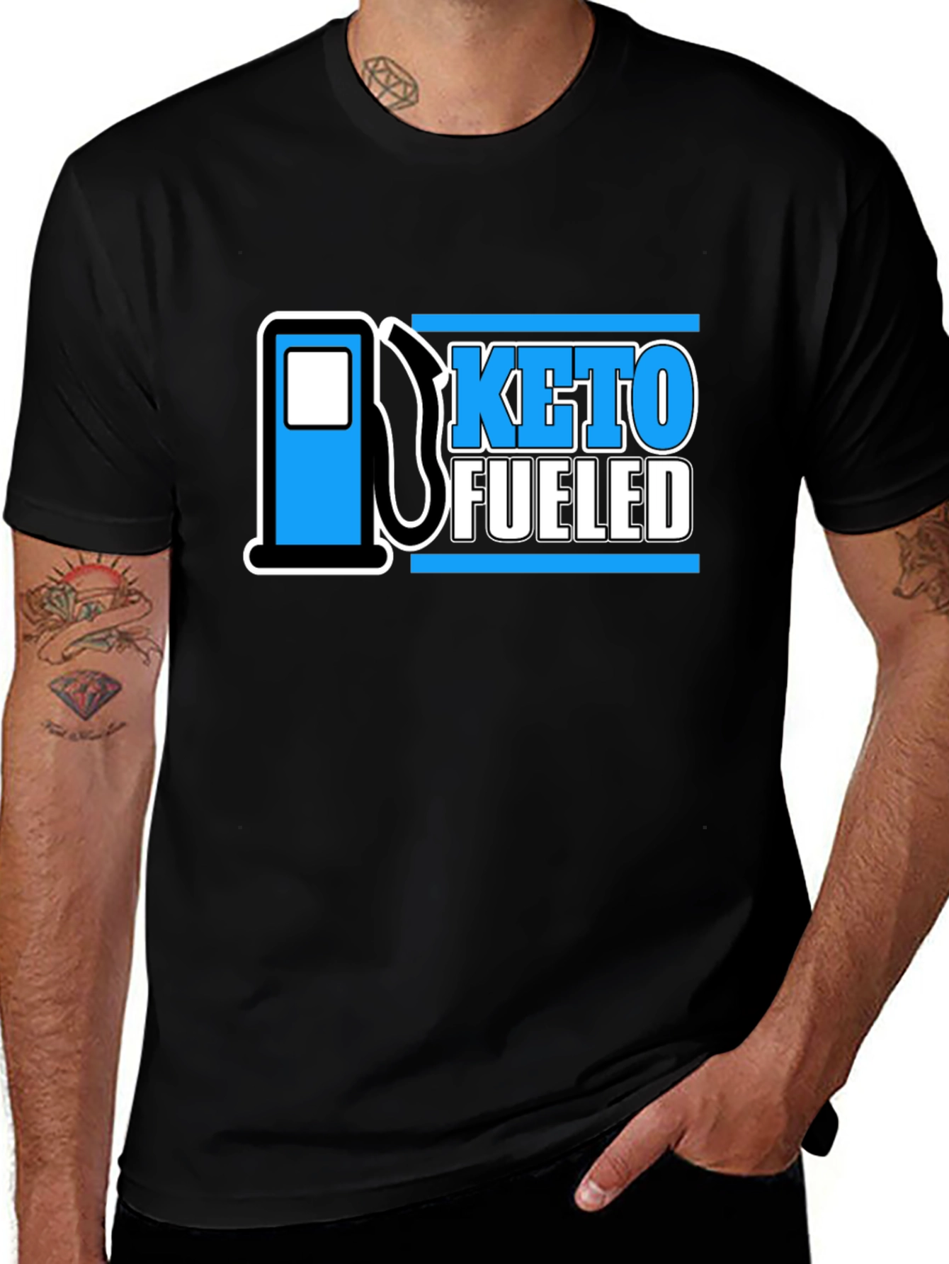 Variant 27 of Keto Fueled Graphic Tee - Black T-Shirt