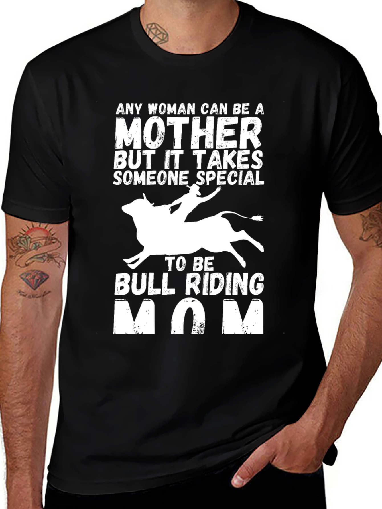 Variant 18 of Bull Riding Mom T-Shirt - Special Mother's Gift