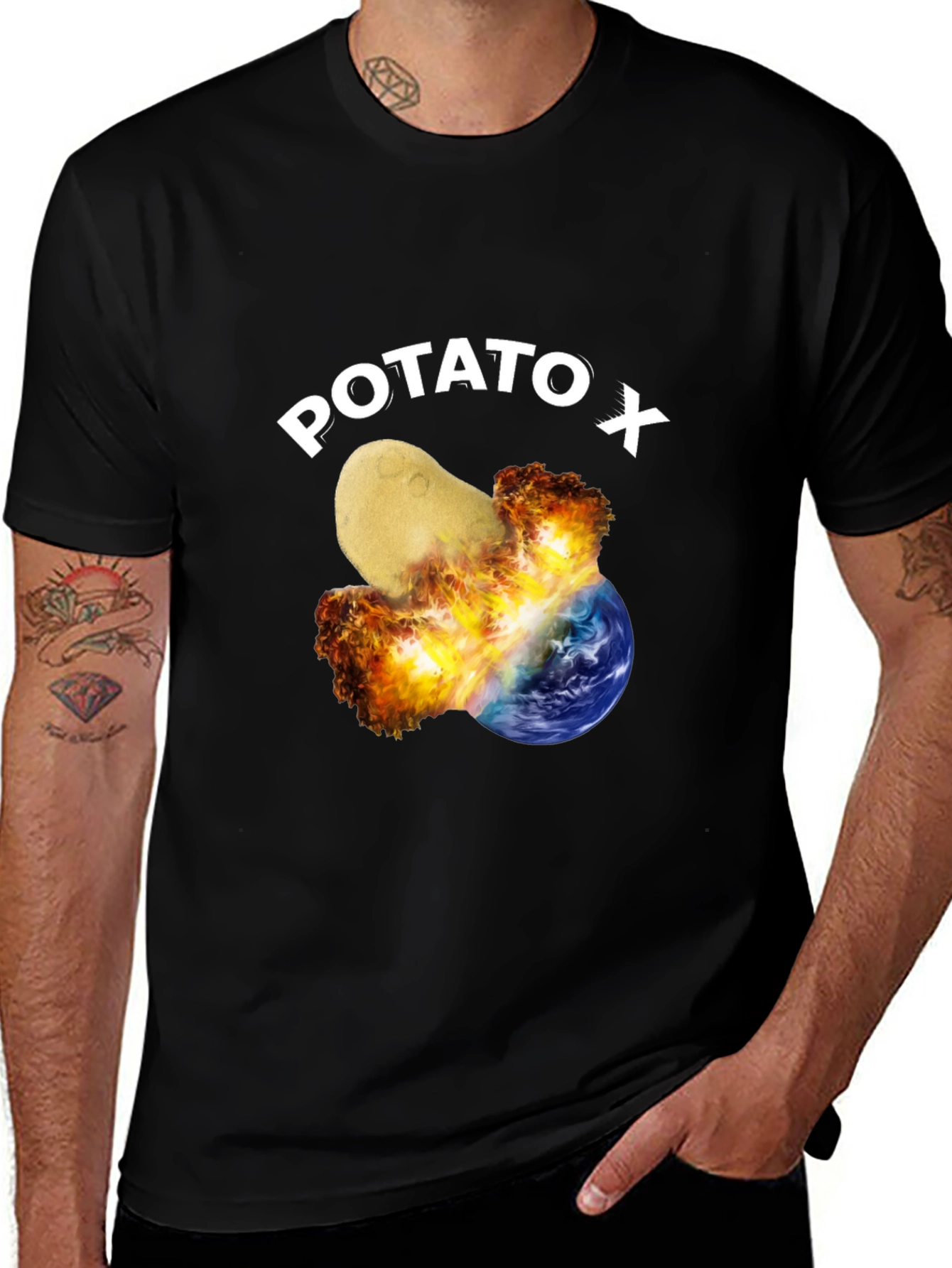 Variant 11 of Potato X Funny Graphic T-Shirt