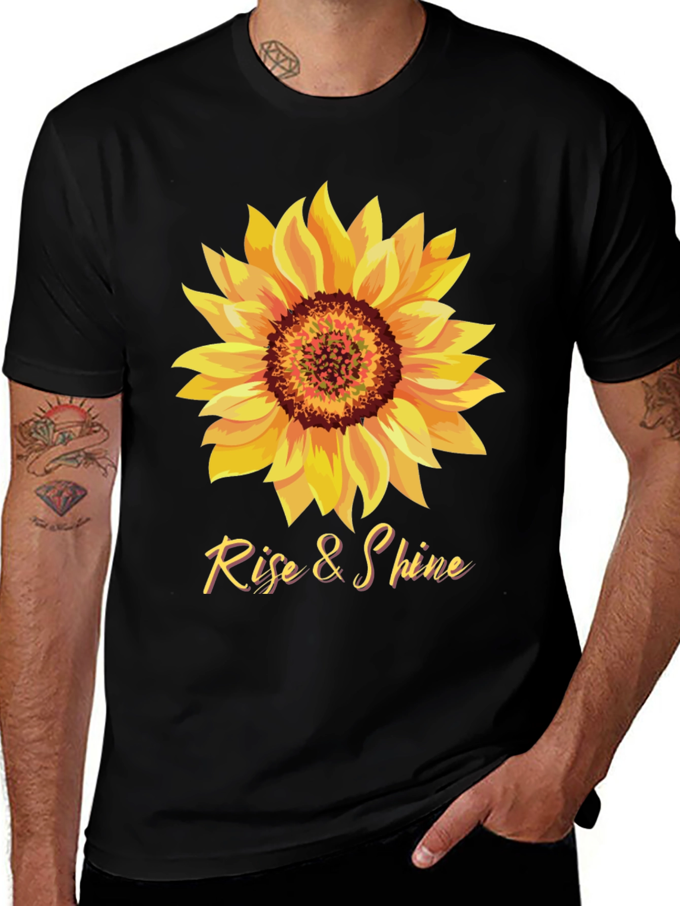 Variant 5 of Rise & Shine Sunflower Graphic Tee