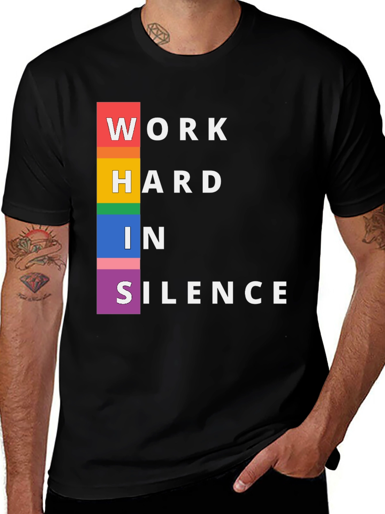 Variant 16 of Work Hard In Silence Pride T-Shirt