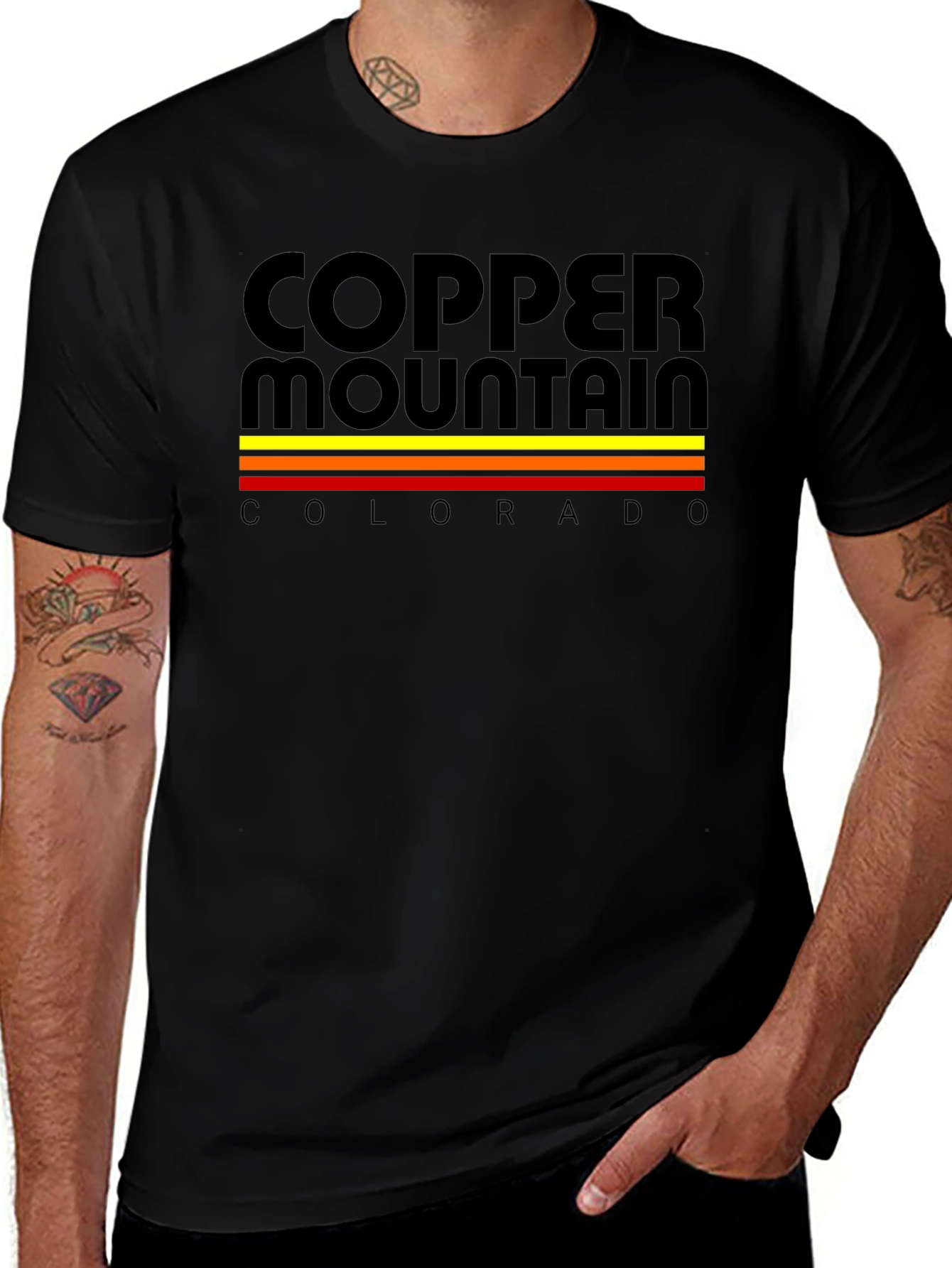 Variant 6 of Copper Mountain Colorado Retro T-Shirt