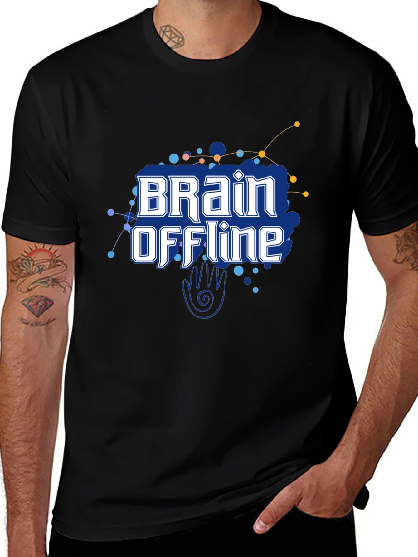 Variant 11 of Brain Offline Graphic Tee - Relaxed Fit