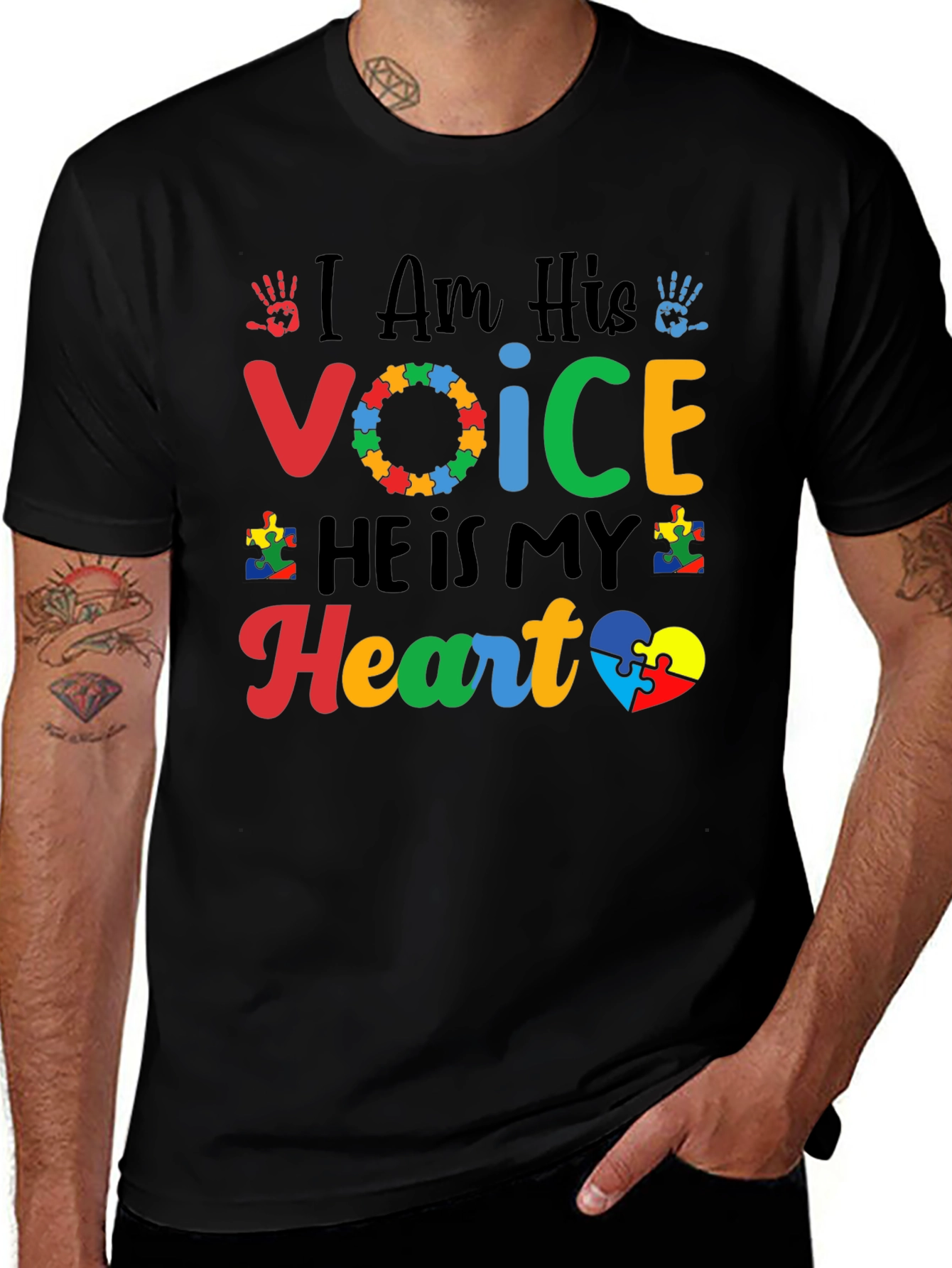 Autism Awareness: I Am His Voice T-Shirt