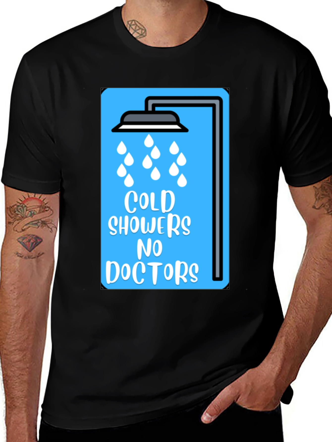 Variant 18 of Cold Showers No Doctors Graphic Tee