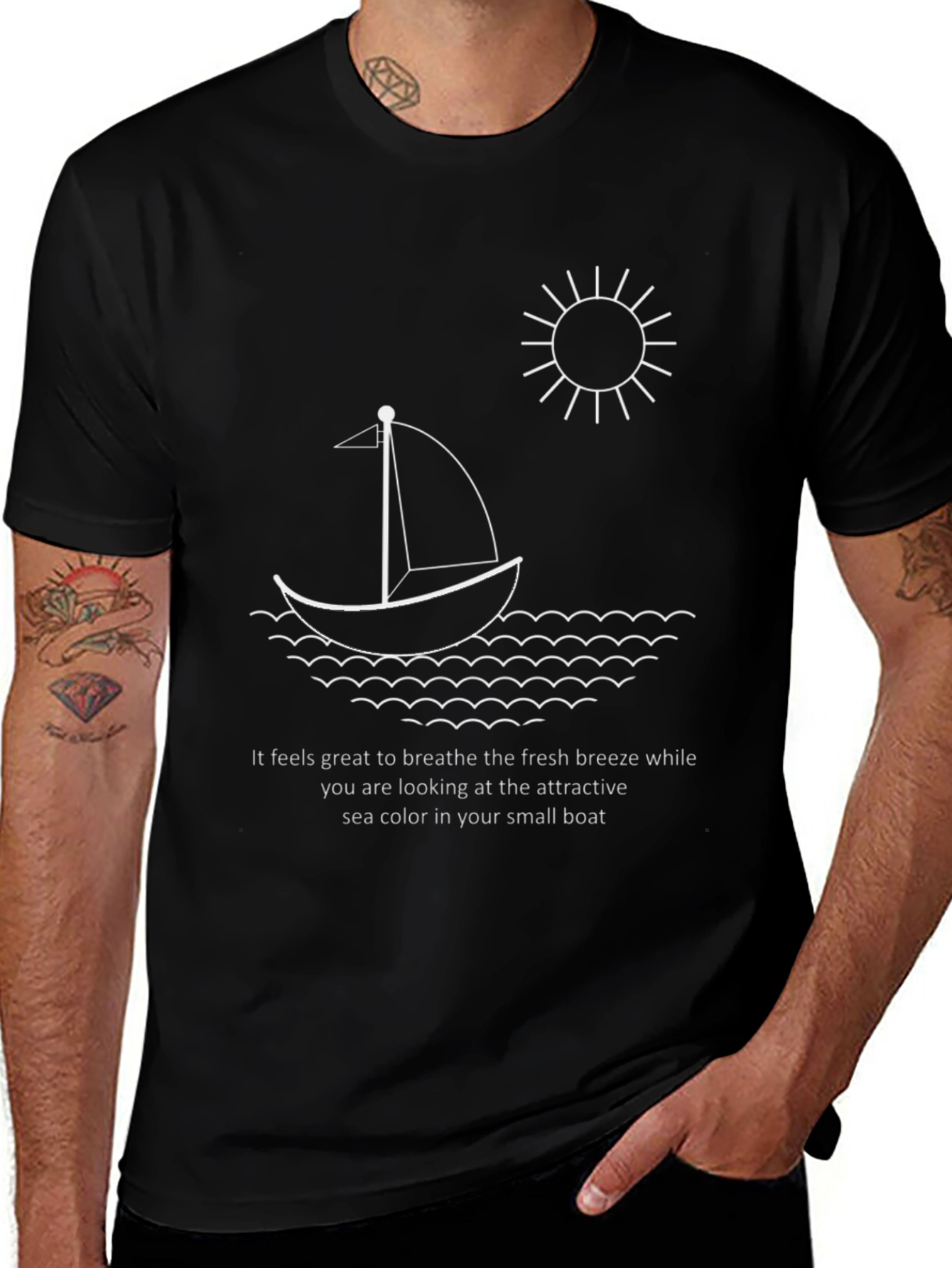 Variant 17 of Nautical Sailboat Graphic Tee
