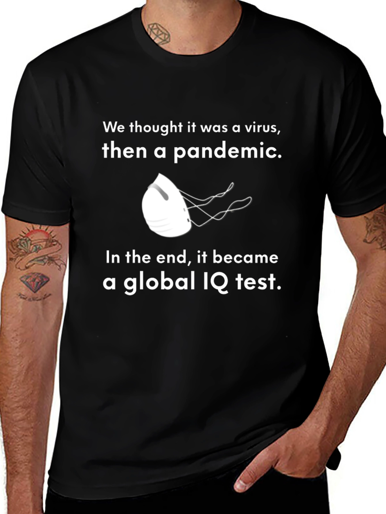 Variant 22 of Global IQ Test T-Shirt - Pandemic Humor Tee