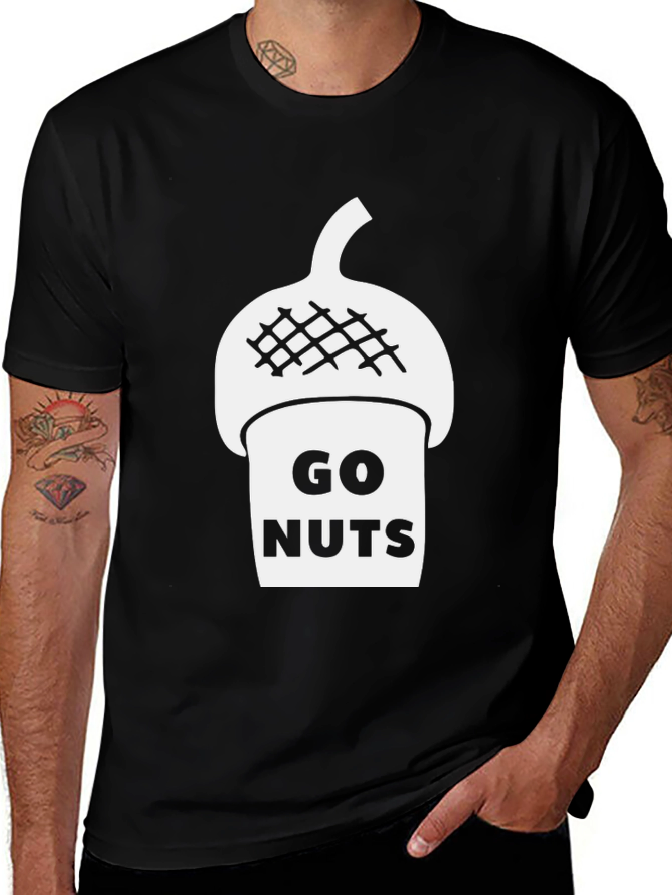 Variant 6 of Go Nuts Acorn Graphic T-Shirt