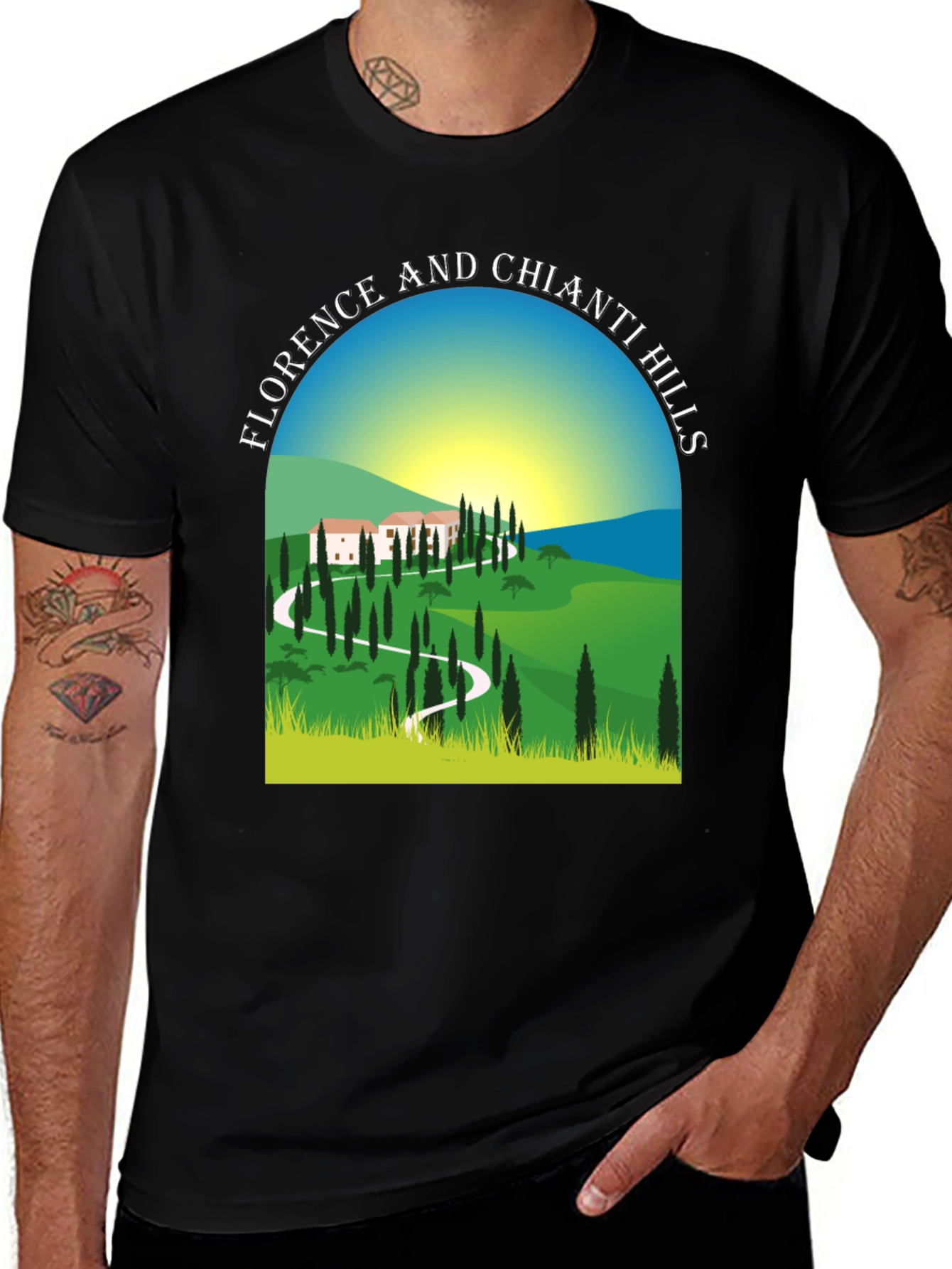Variant 6 of Florence and Chianti Hills Graphic Tee