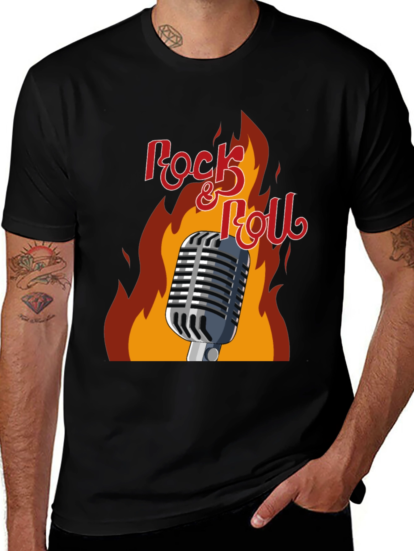 Variant 28 of Rock & Roll Graphic T-Shirt