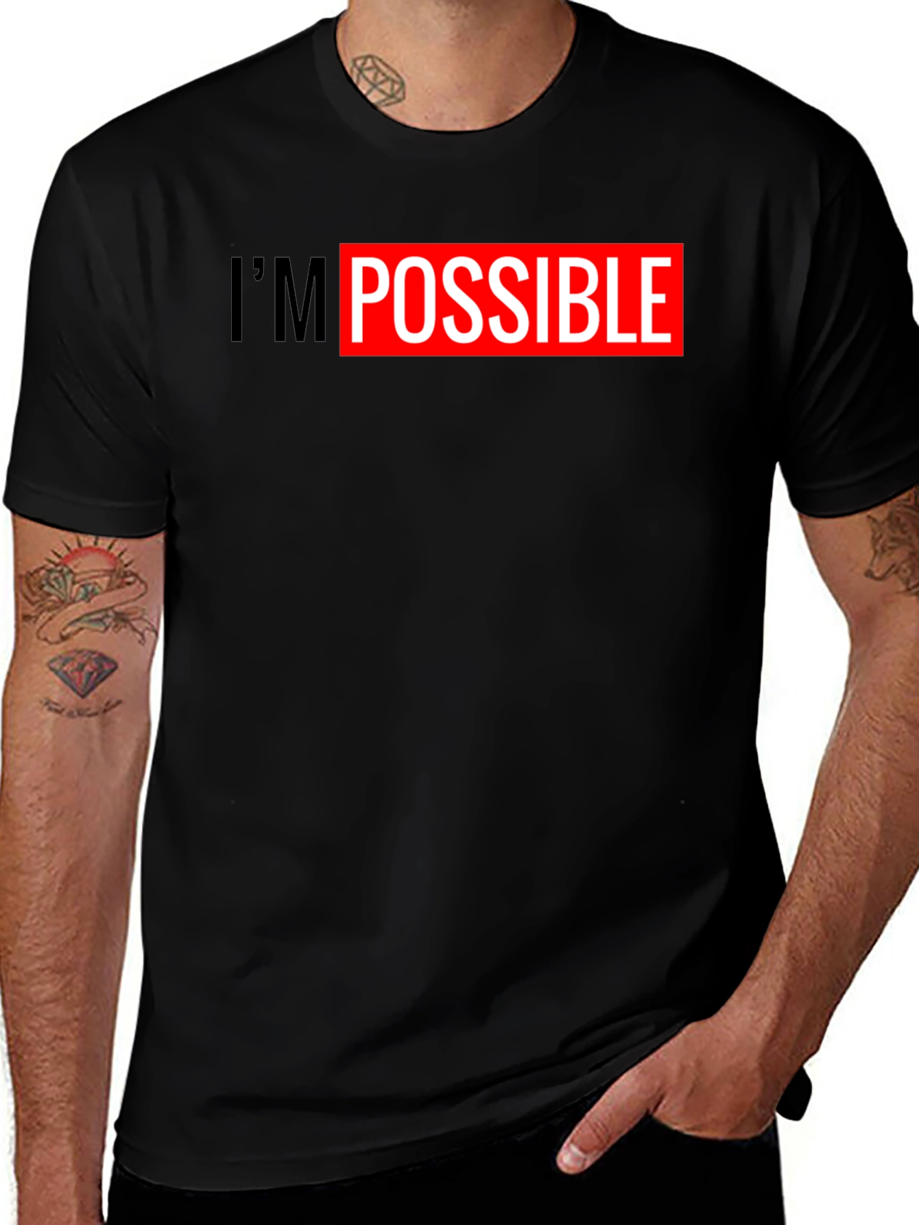 I'm Possible Graphic Tee - Black