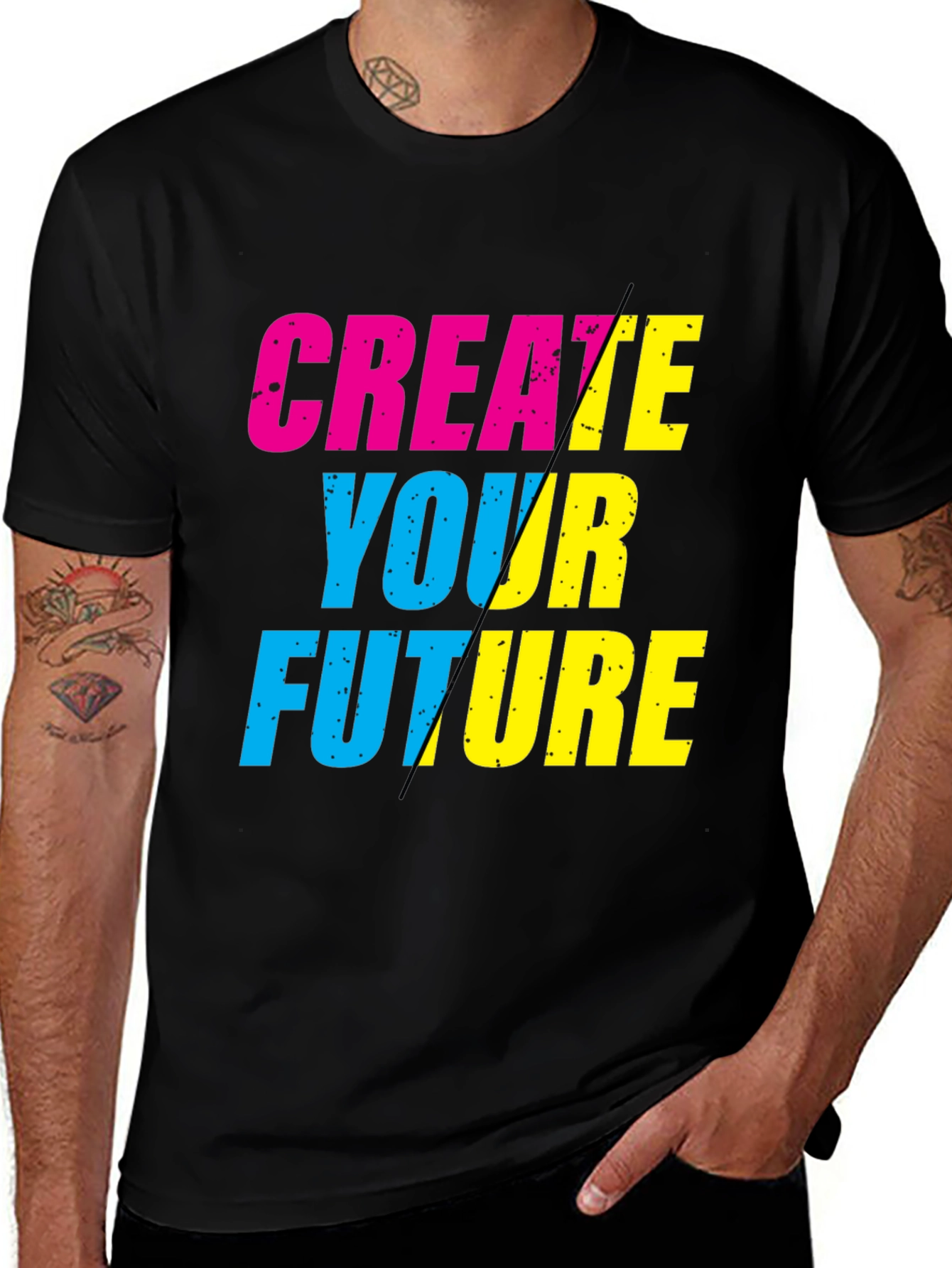 Variant 22 of Create Your Future Graphic T-Shirt - Black