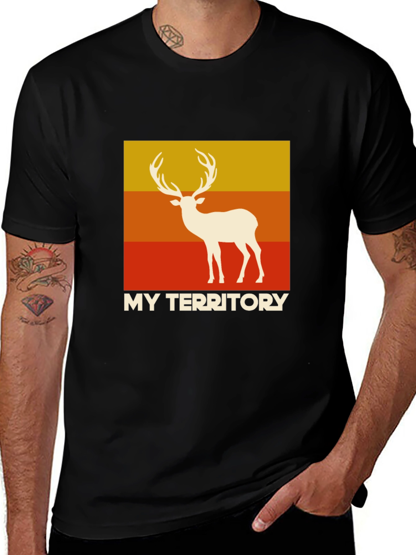 Variant 9 of My Territory Retro Deer Graphic T-Shirt