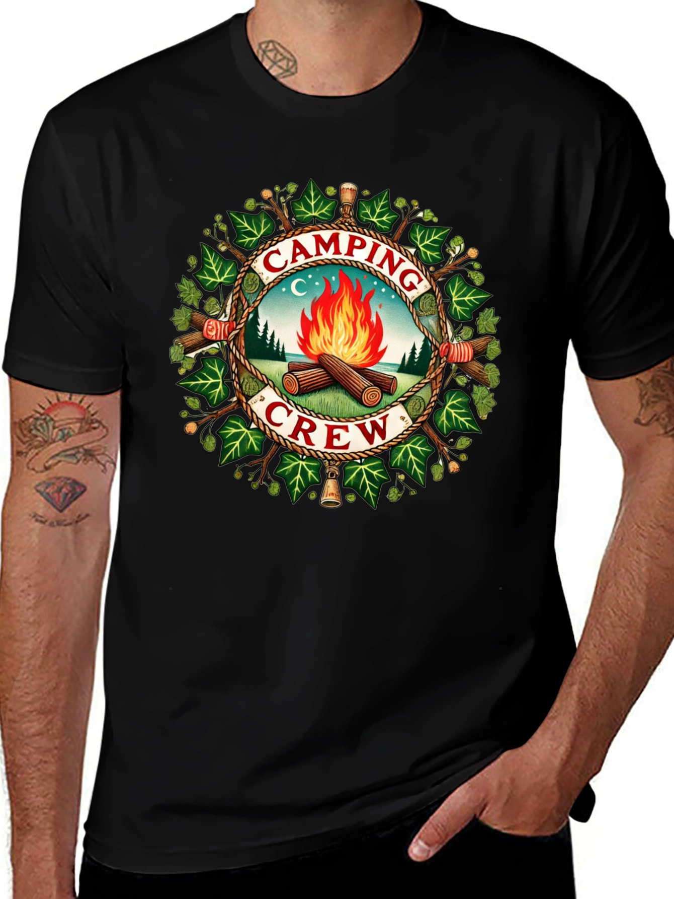 Camping Crew Graphic T-Shirt - Adventure Ready!
