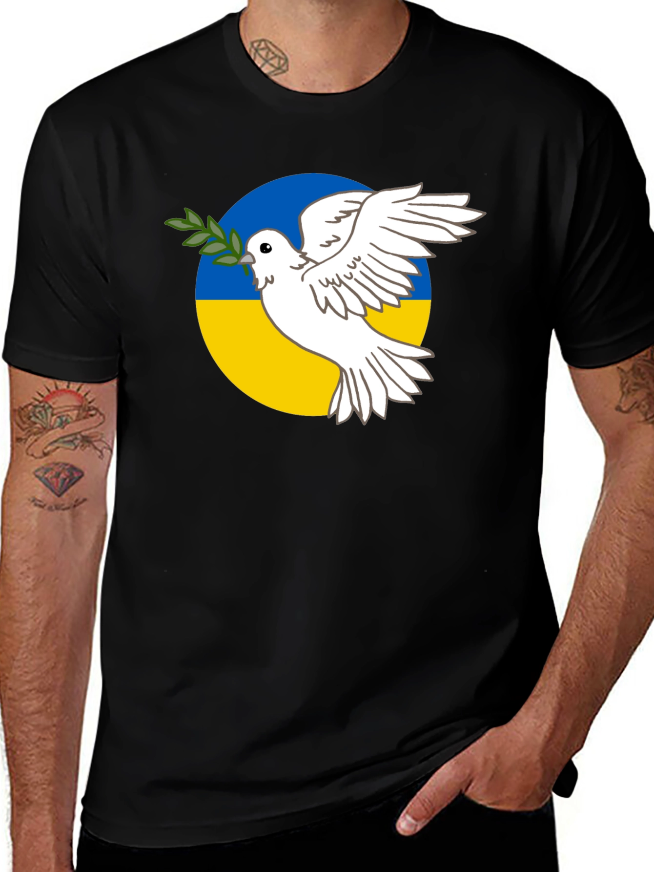 Ukraine Peace Dove T-Shirt - Support Ukraine