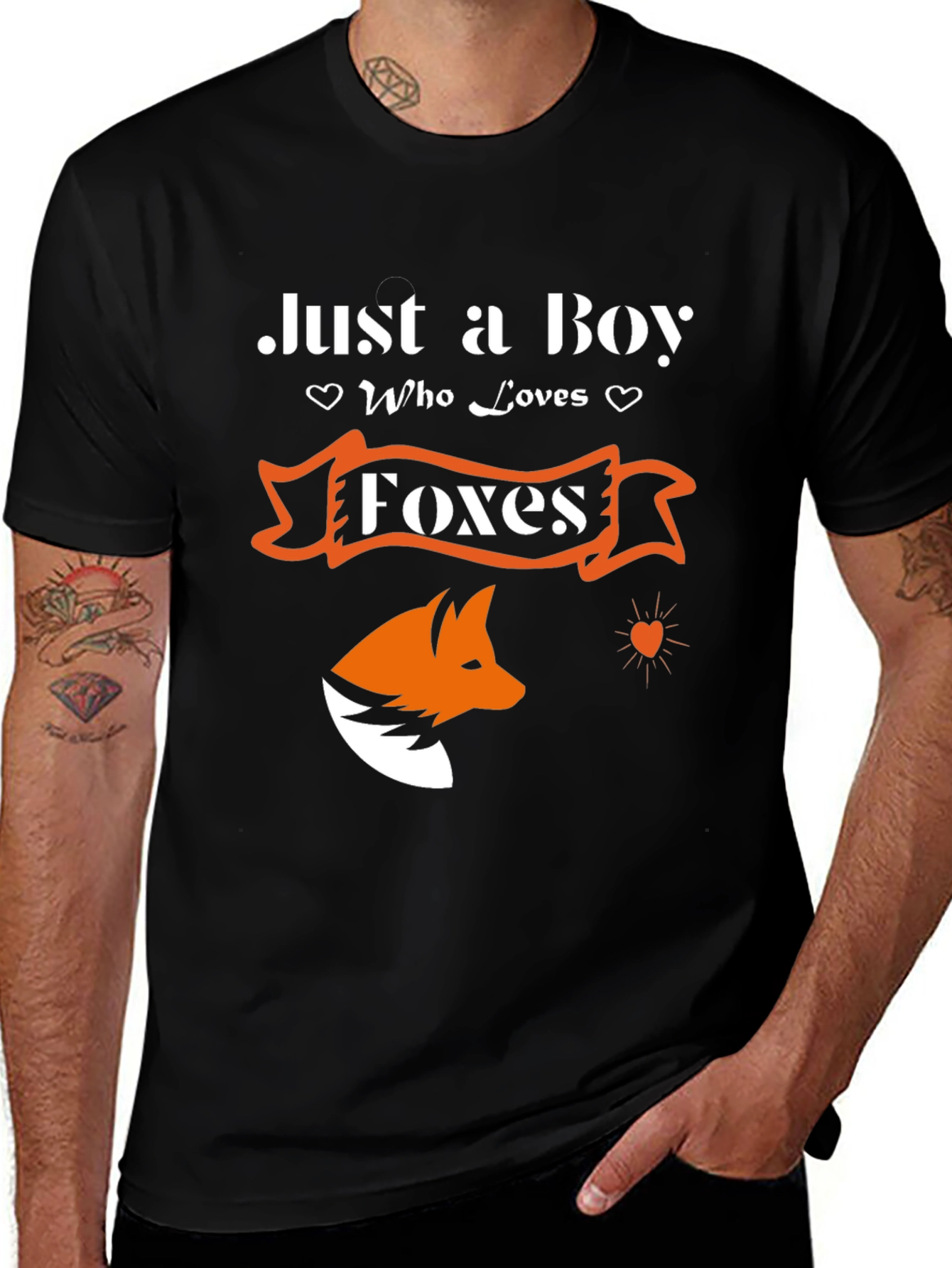 Variant 14 of Just a Boy Who Loves Foxes - Graphic T-Shirt