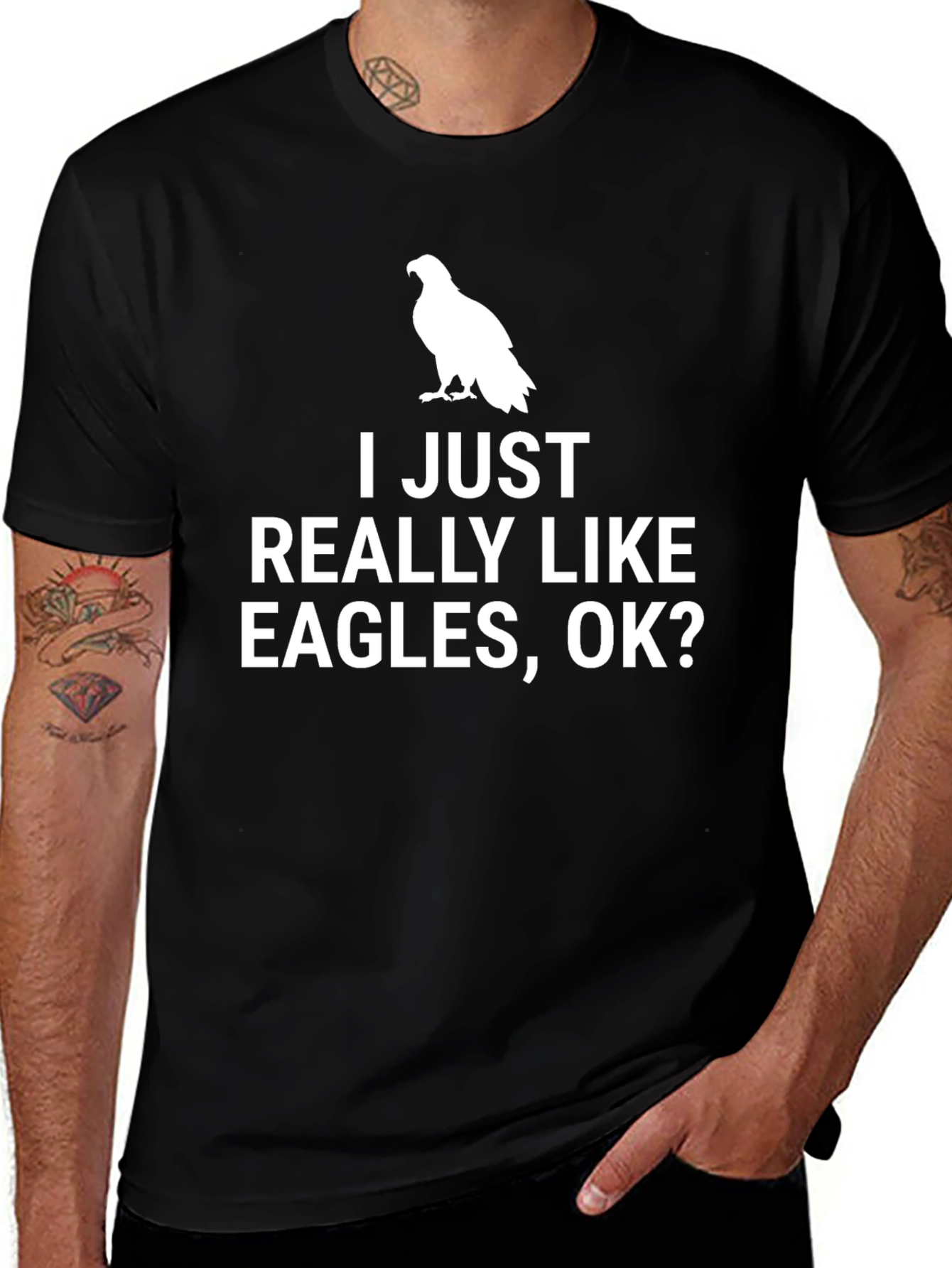 Variant 19 of I Just Really Like Eagles, OK? T-Shirt