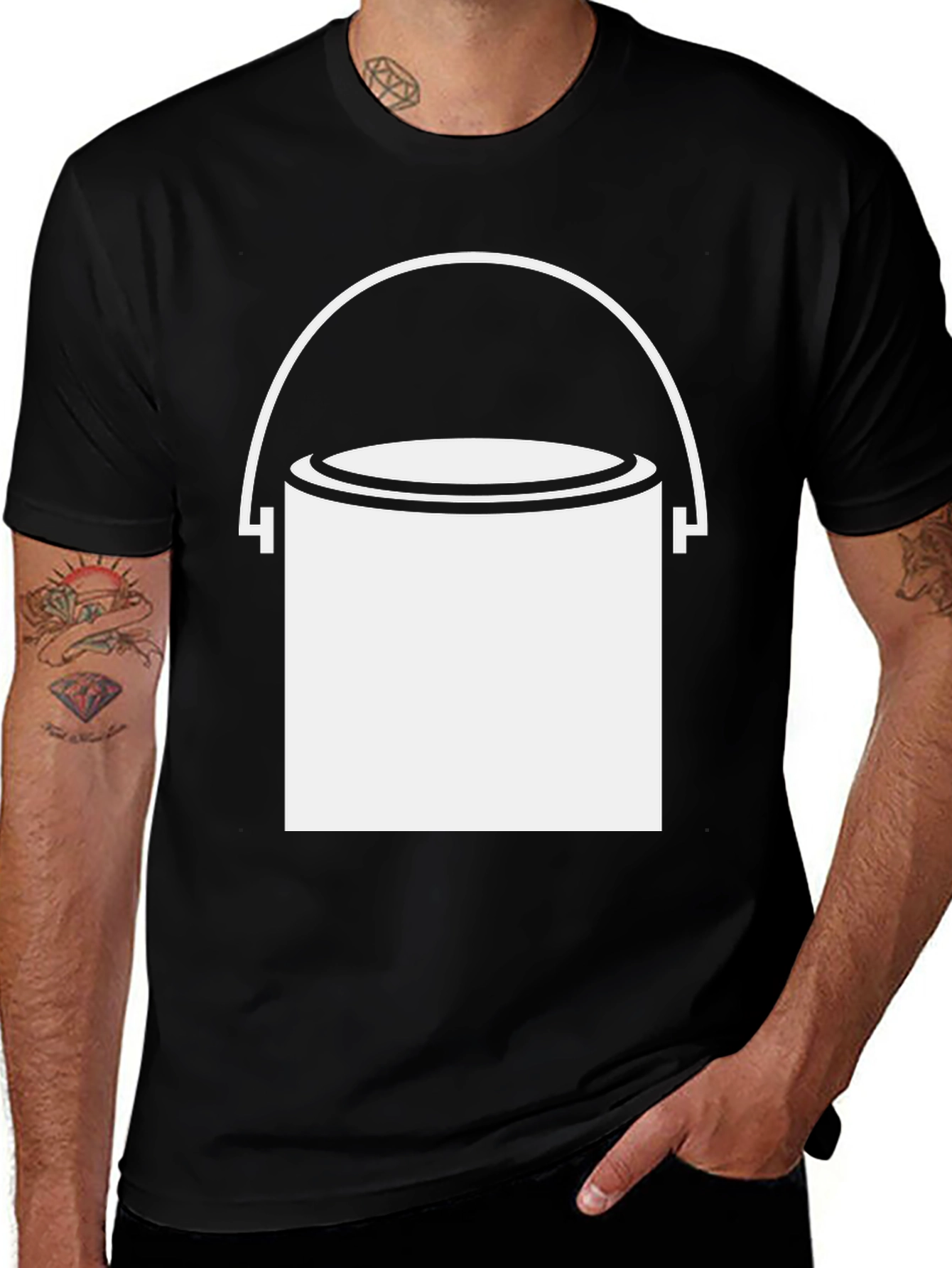Variant 20 of Paint Bucket Graphic Tee - Cool DIY Shirt