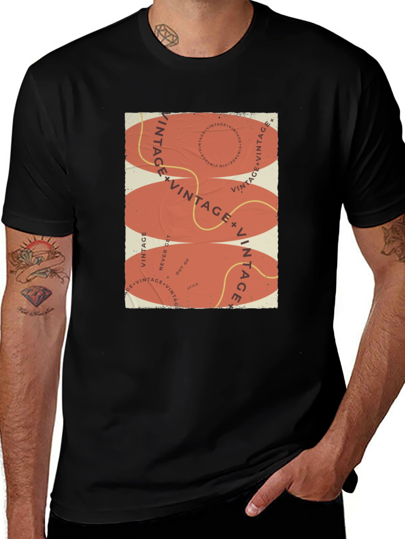 Variant 23 of Vintage Graphic Print T-Shirt - Retro Style