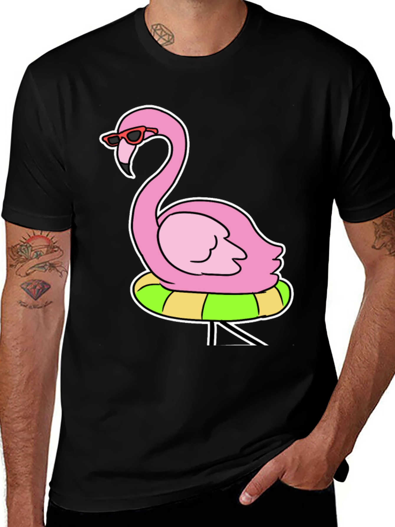 Variant 30 of Cool Flamingo Graphic Tee
