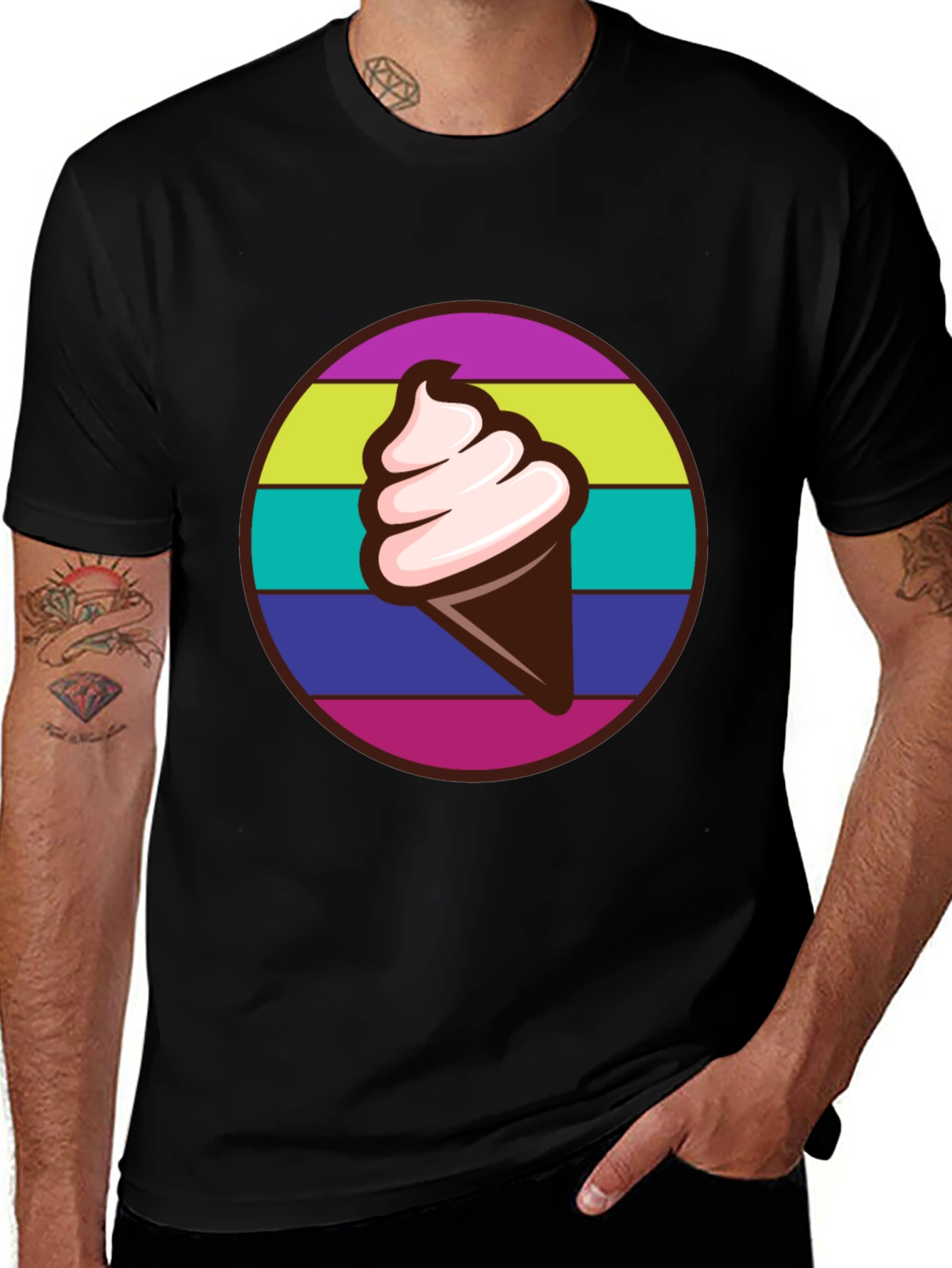 Variant 23 of Retro Ice Cream Graphic Tee