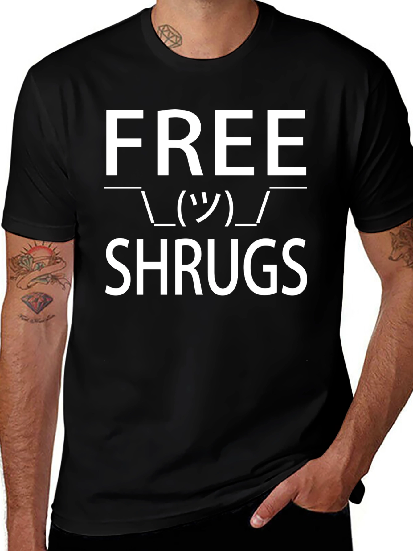 Free Shrugs Graphic T-Shirt