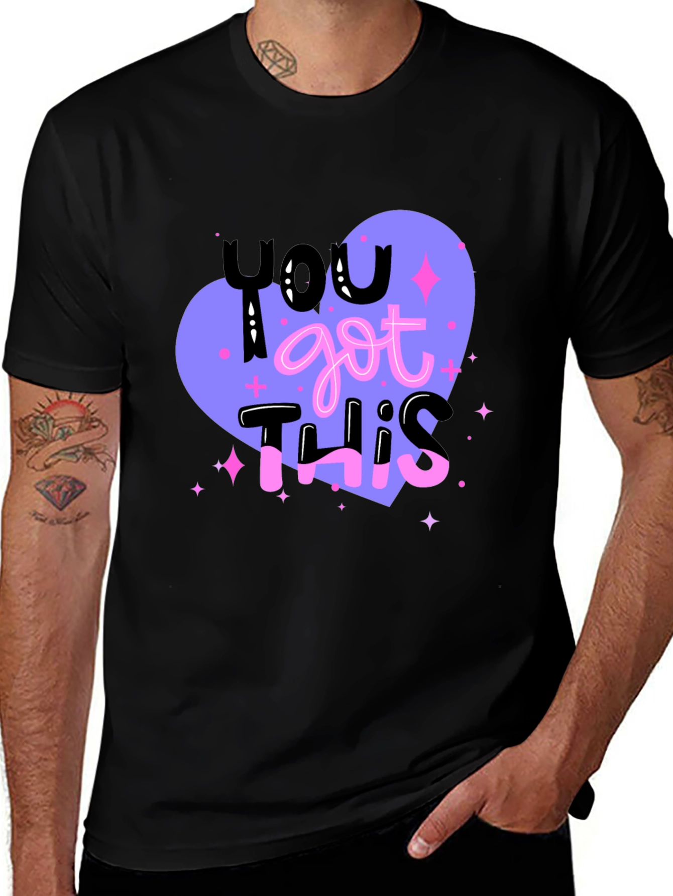 Variant 11 of You Got This Graphic Tee - Motivational Heart T-Shirt