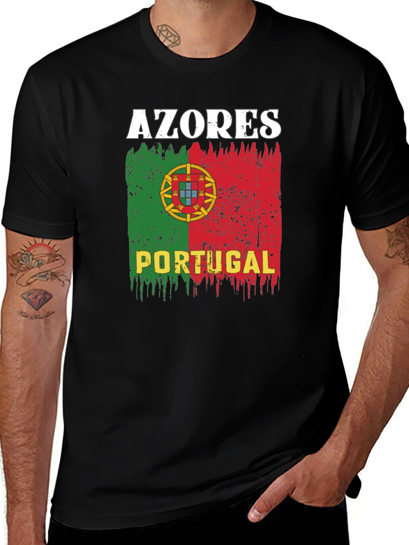 Azores Portugal Flag Graphic T-Shirt