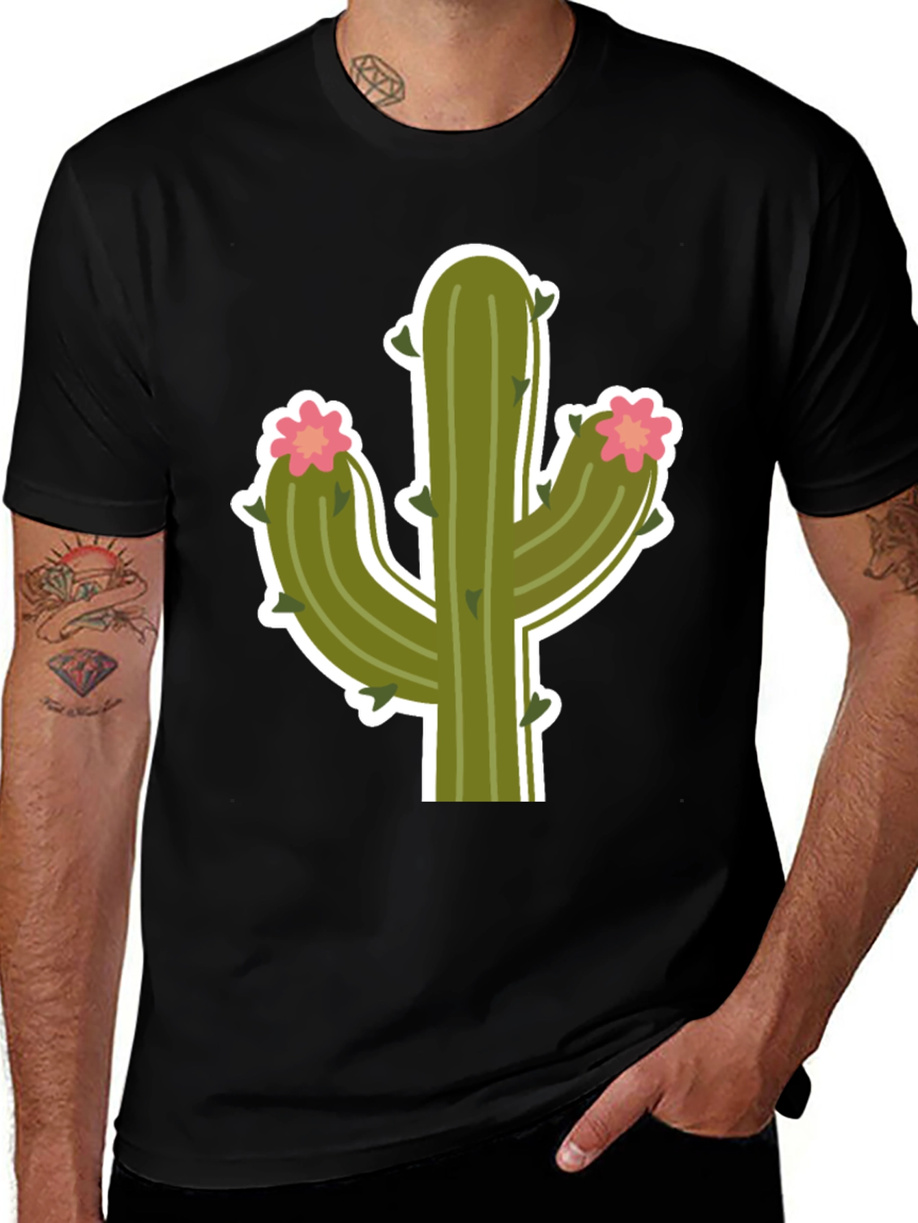 Variant 17 of Cactus Graphic Tee - Desert Style